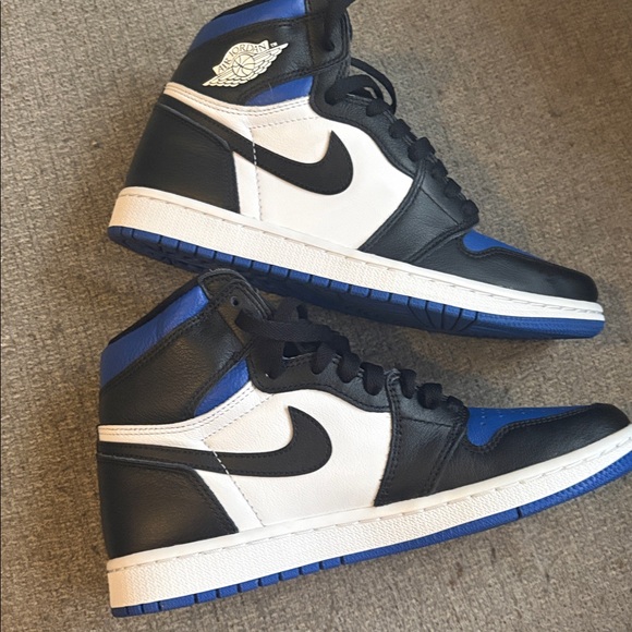 Nike Air Highfirce high -Top Black and Blue Sneakers - Picture 9 of 10